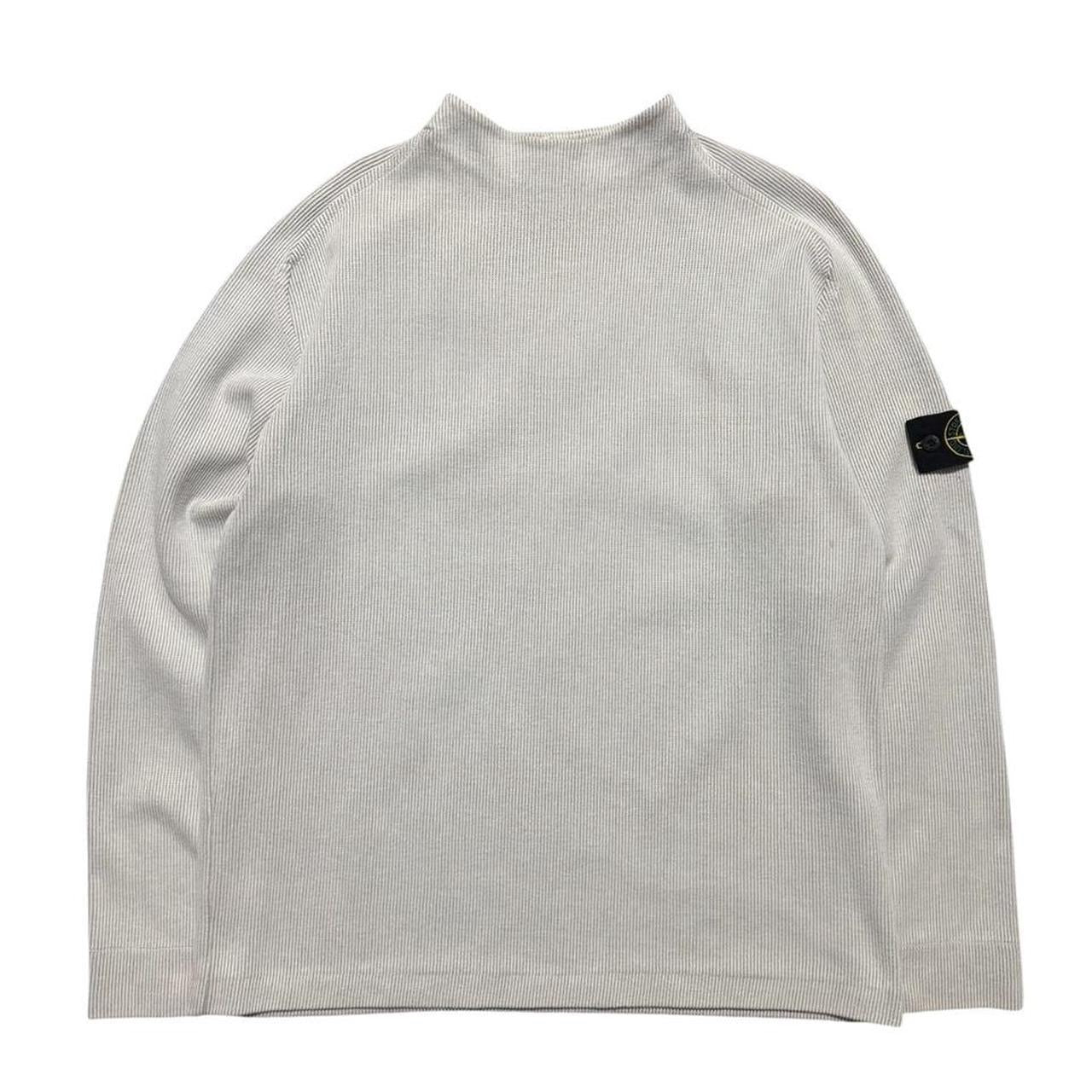 Stone Island Spring/Summer 2002 Ribbed Crewneck | XL, Beige