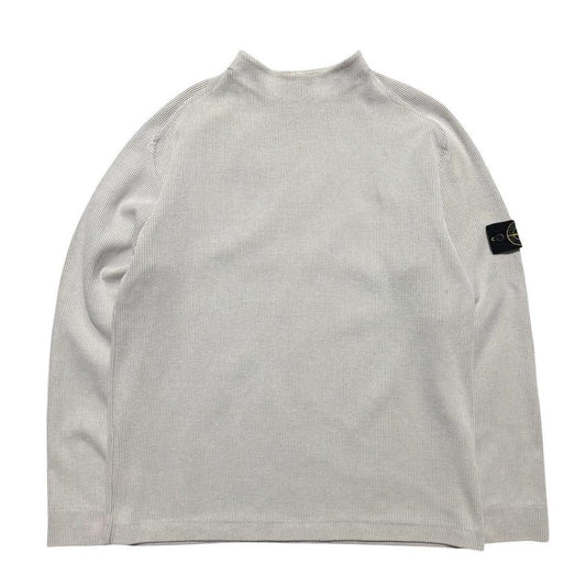 Stone Island Spring/Summer 2002 Ribbed Crewneck | XL, Beige