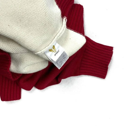 Avirex Spellout Knitted Sweatshirt In Red ( L ) - 1036 Emporium