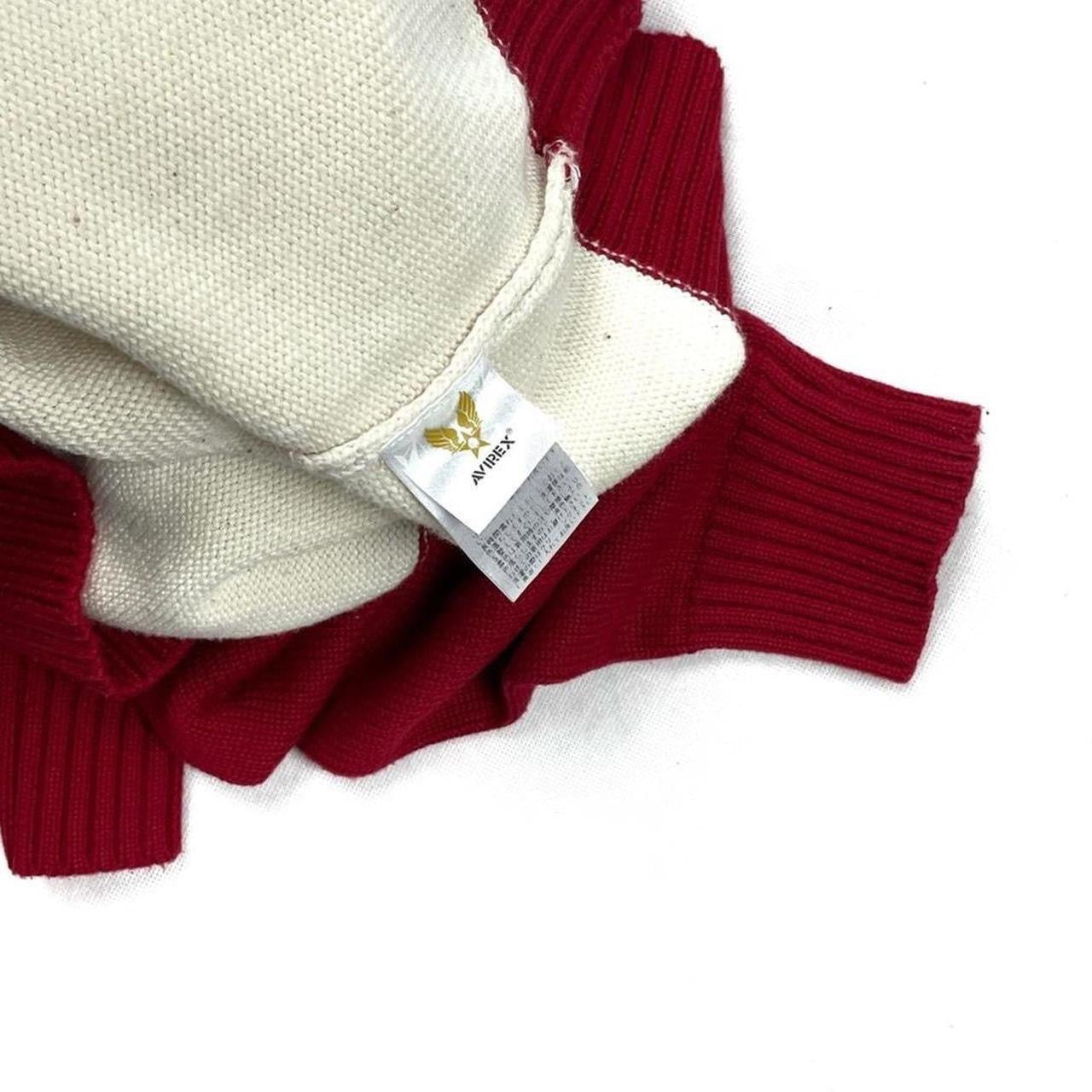 Avirex Spellout Knitted Sweatshirt In Red ( M )