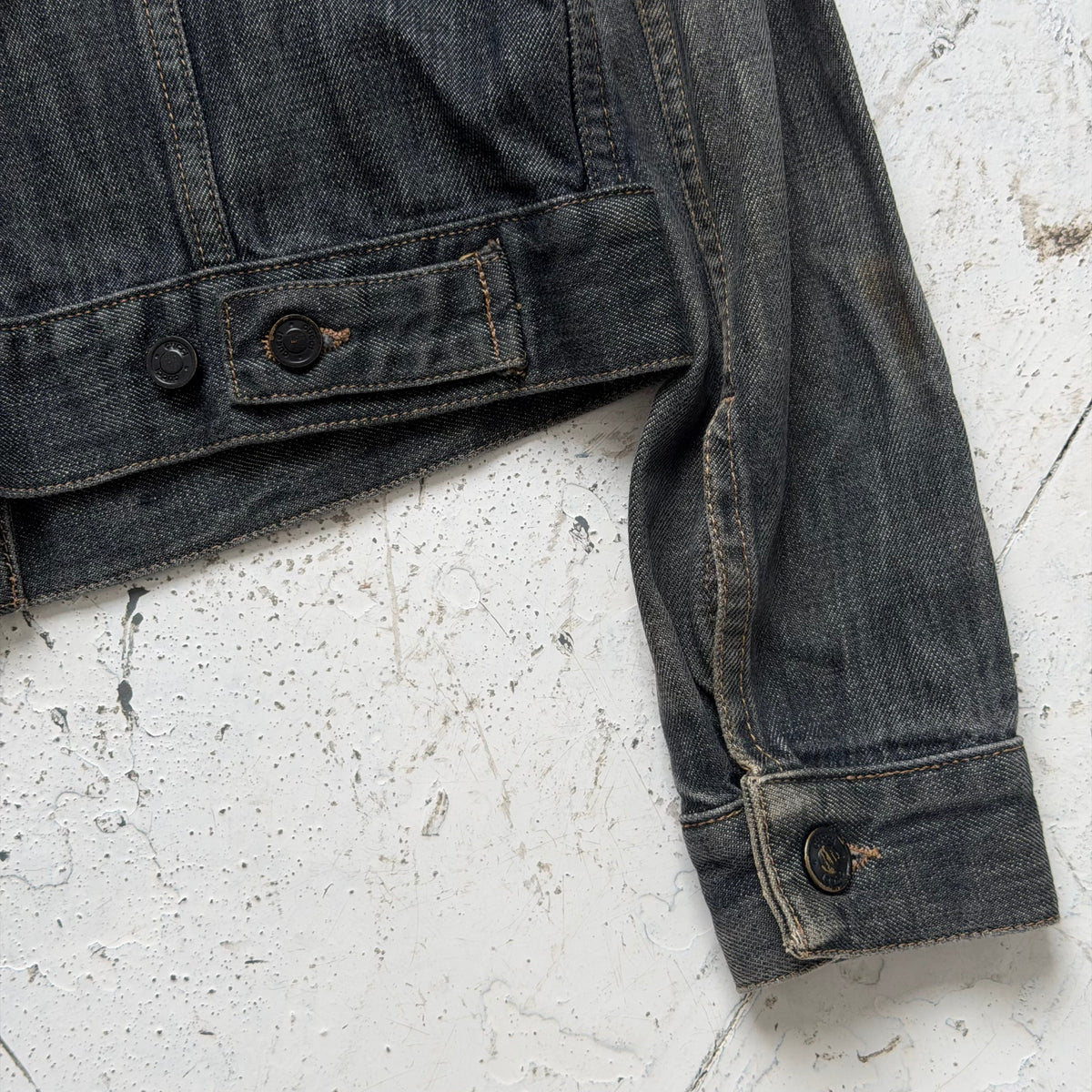 2000s gucci by tom ford denim jacket | O/S, Red