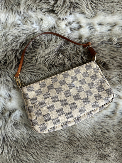 2009 Louis Vuitton Damier Azur Pochette Bag | O/S, Multicoloured