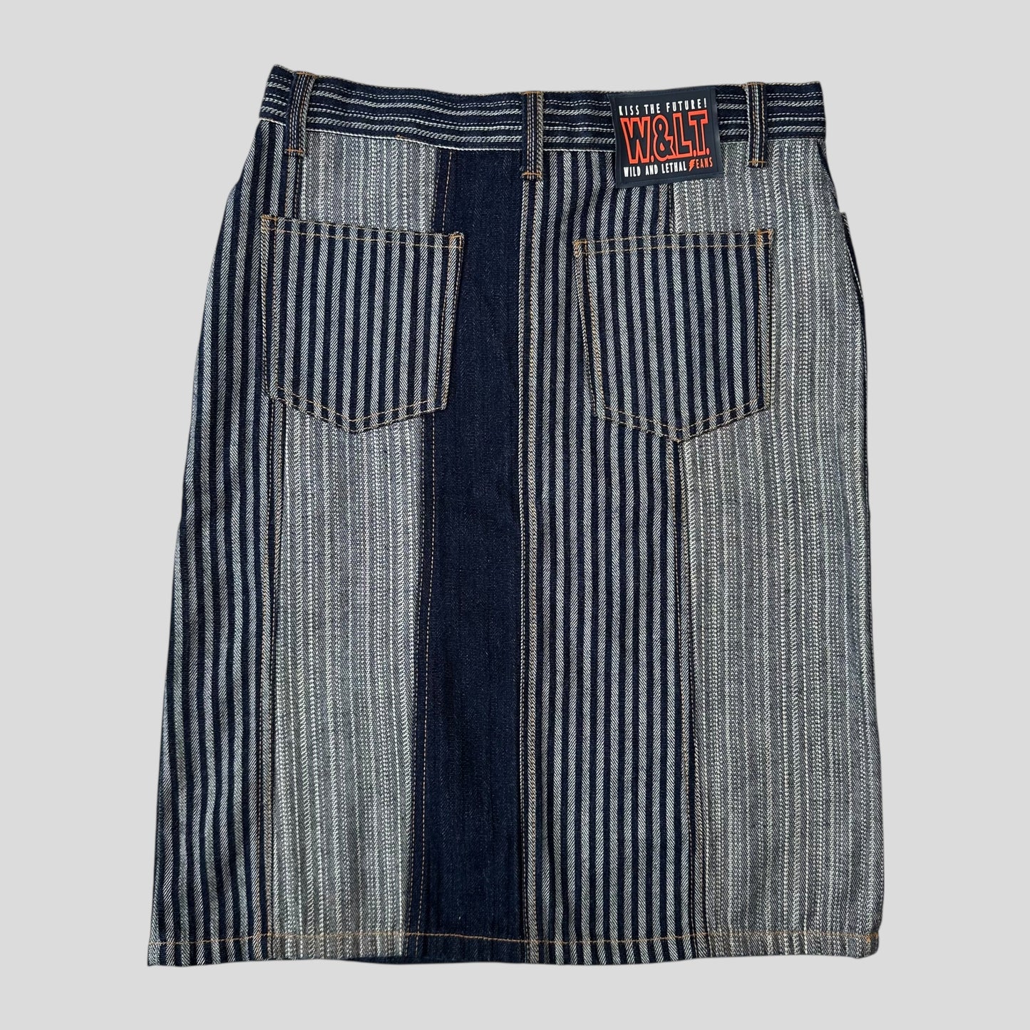 W+LT 00’s Denim Patchwork Skirt - S/M
