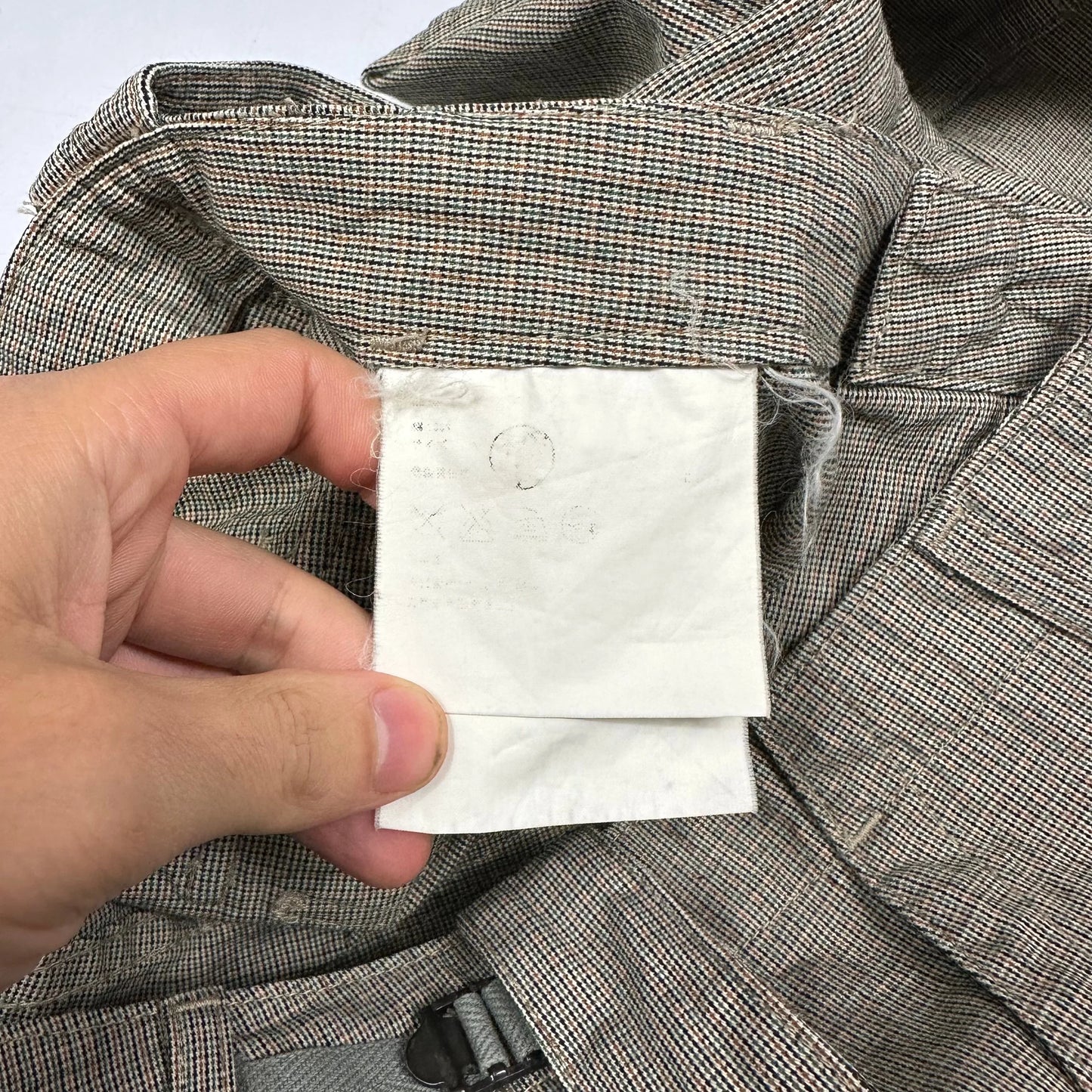 Junya Watanabe SS04 Houndstooth Prisoner Cargo’s - M