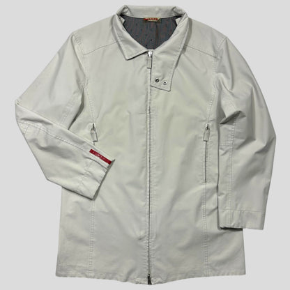 Prada Sport AW00 Goretex Perforated Ventilation Trench Coat  - M | White
