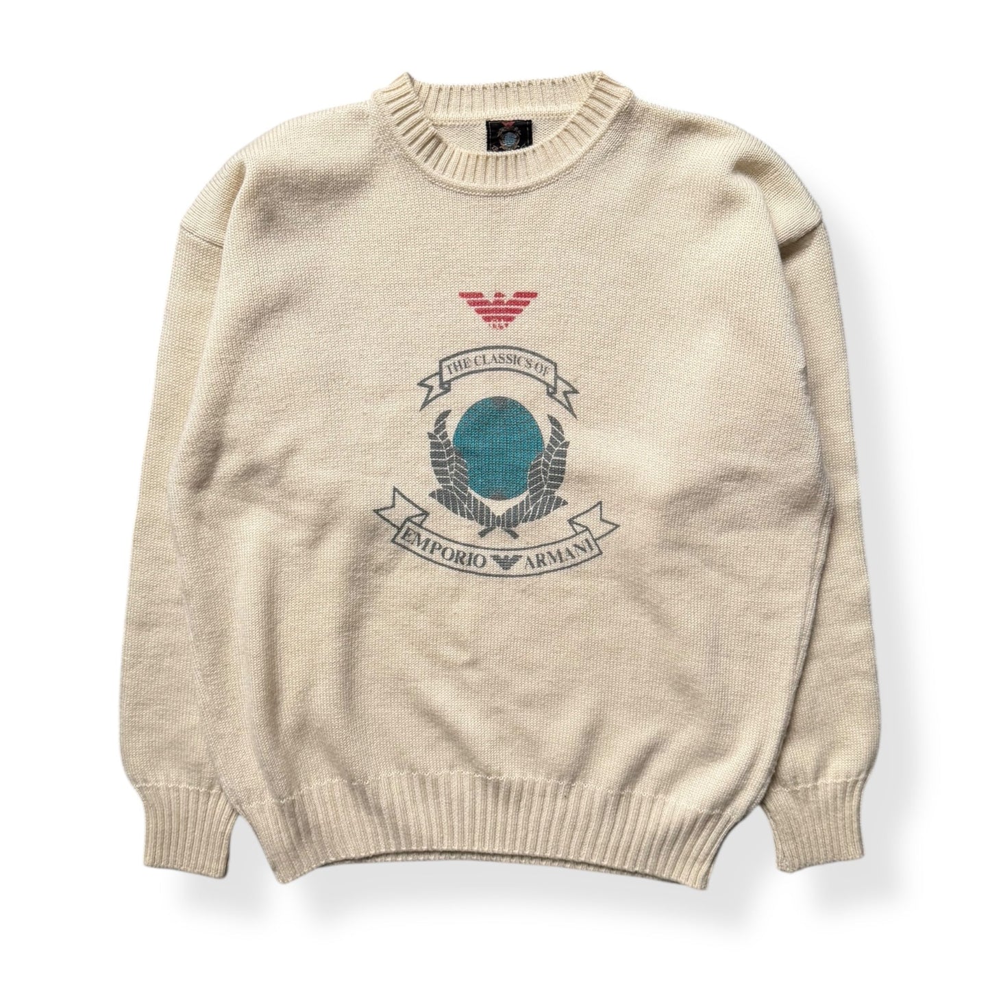 1980's Emporio Armani Knitted Jumper (M) | Default Title, Cream