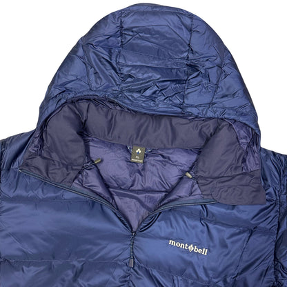 Montbell Light Alpine Down Puffer Jacket In Navy Blue ( XL )