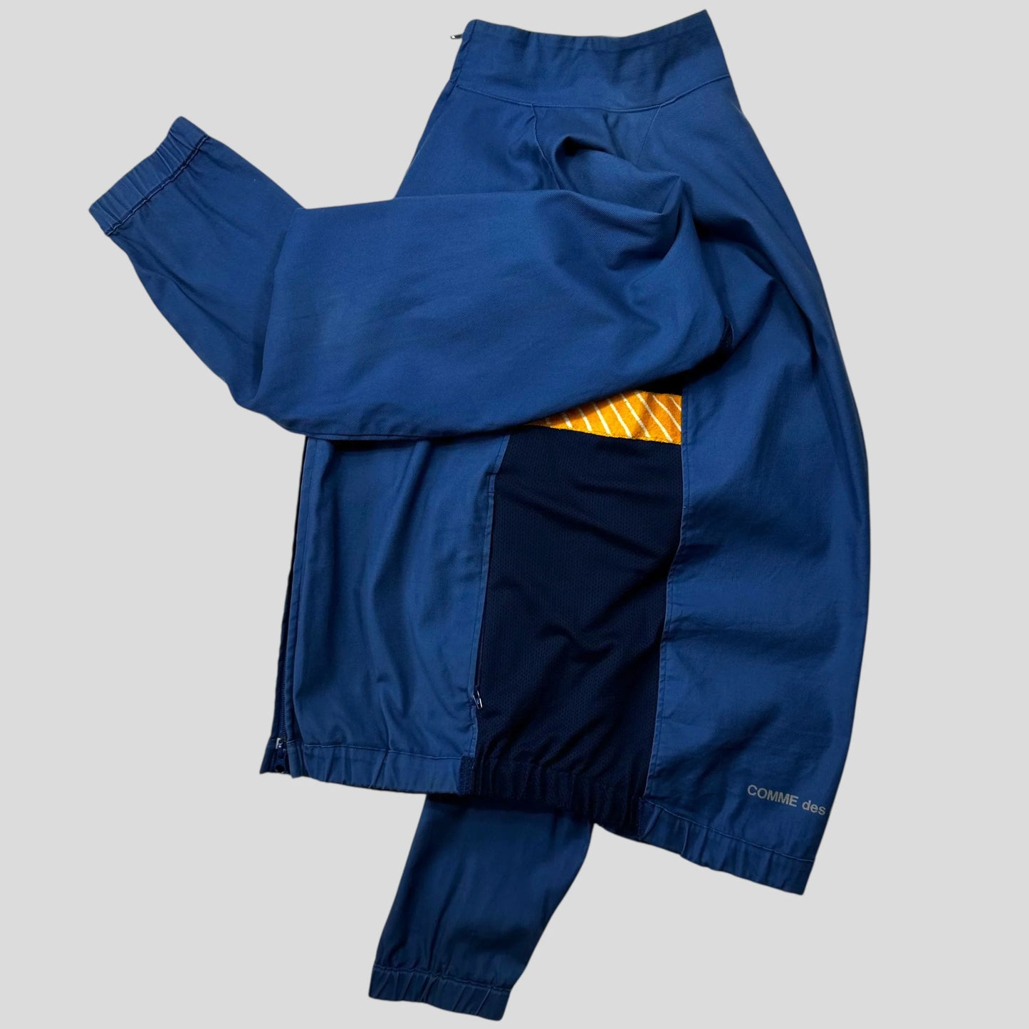 CDG SHIRT 00’s Mesh Panelled Technical Spellout Logo Jacket - M