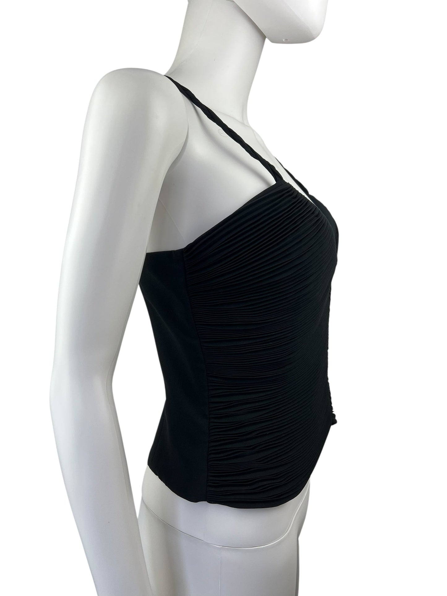 Emporio Armani pleat top | Black, Black