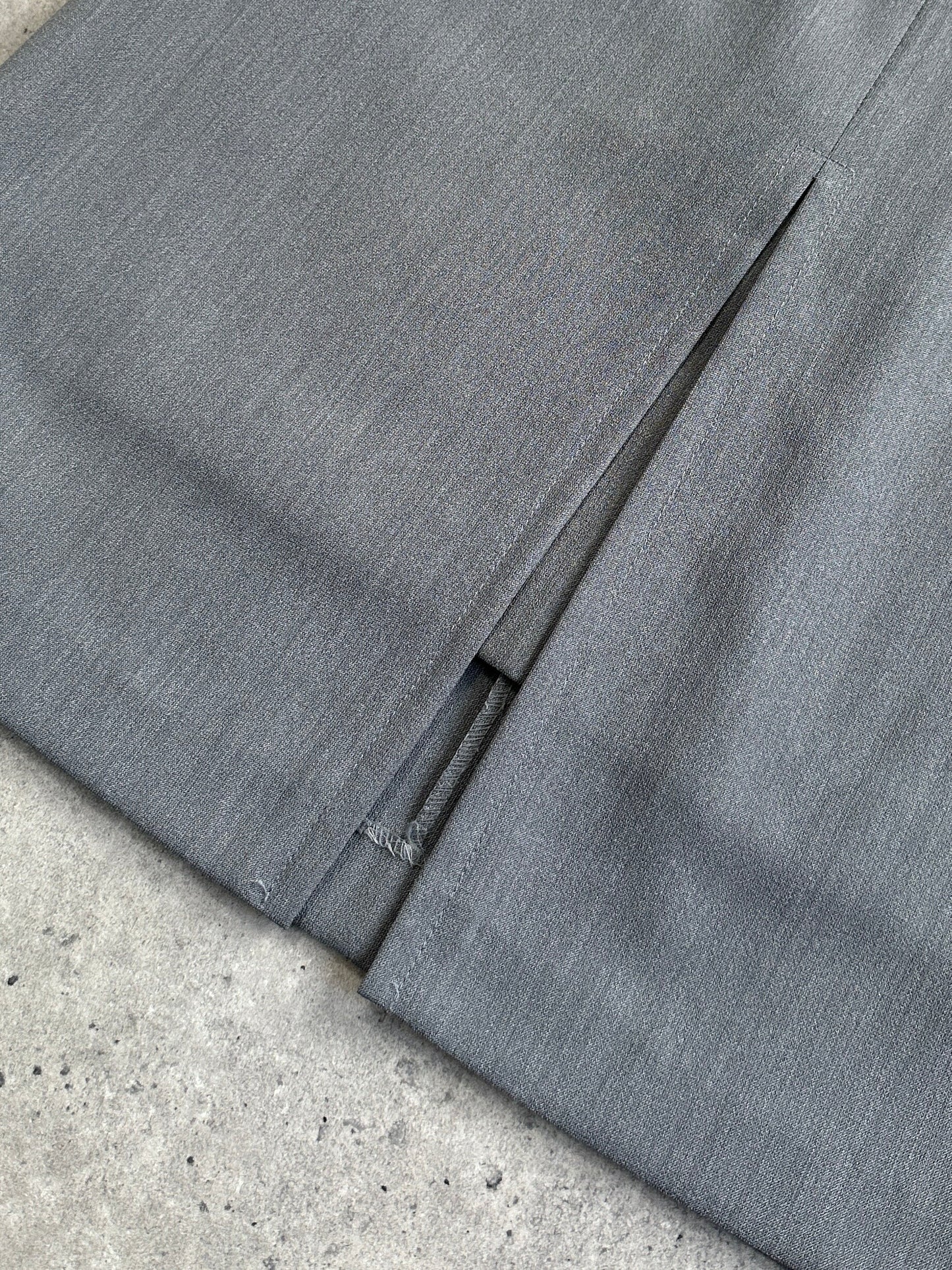 Italian Vintage Double Layered Front Split Mini Skirt - W24