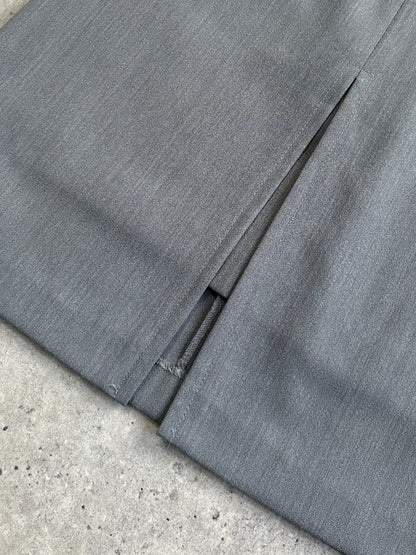 Italian Vintage Double Layered Front Split Mini Skirt - W24