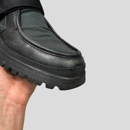 Prada 00’s Leather Low Combat Strap Boots - UK8/8.5 | O/S, Black
