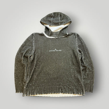 Stone Island SS/03 Sublimation Print Chenille Hooded Sweatshirt XL/XXL | Default Title, Red