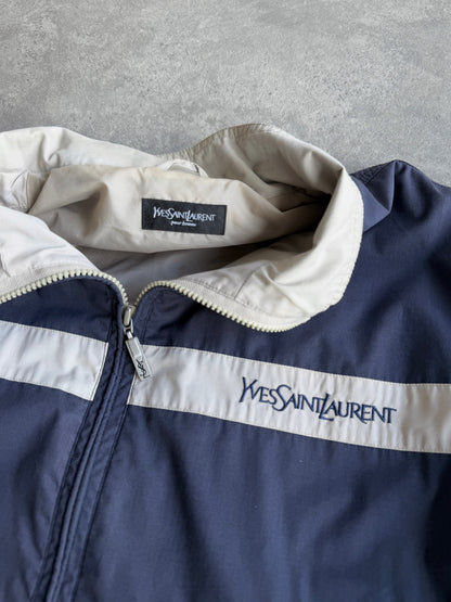 yves saint laurent 2001 lightweight spellout shell jacket (m) | Default Title, Multicoloured