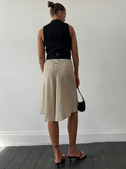 Max Mara Pure Silk Wrap Skirt - W27 - Known Source