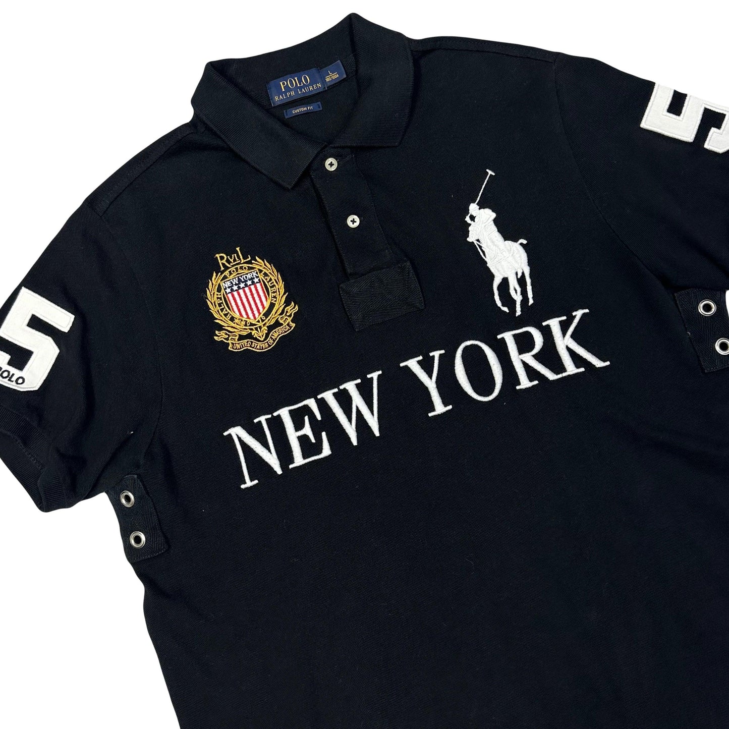 Ralph Lauren Spellout New York Polo In Black ( L ) - Known Source