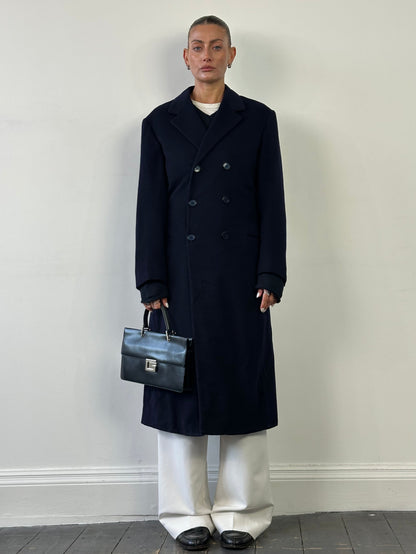 Vintage Wool Double Breasted Floor Length Coat - S/M