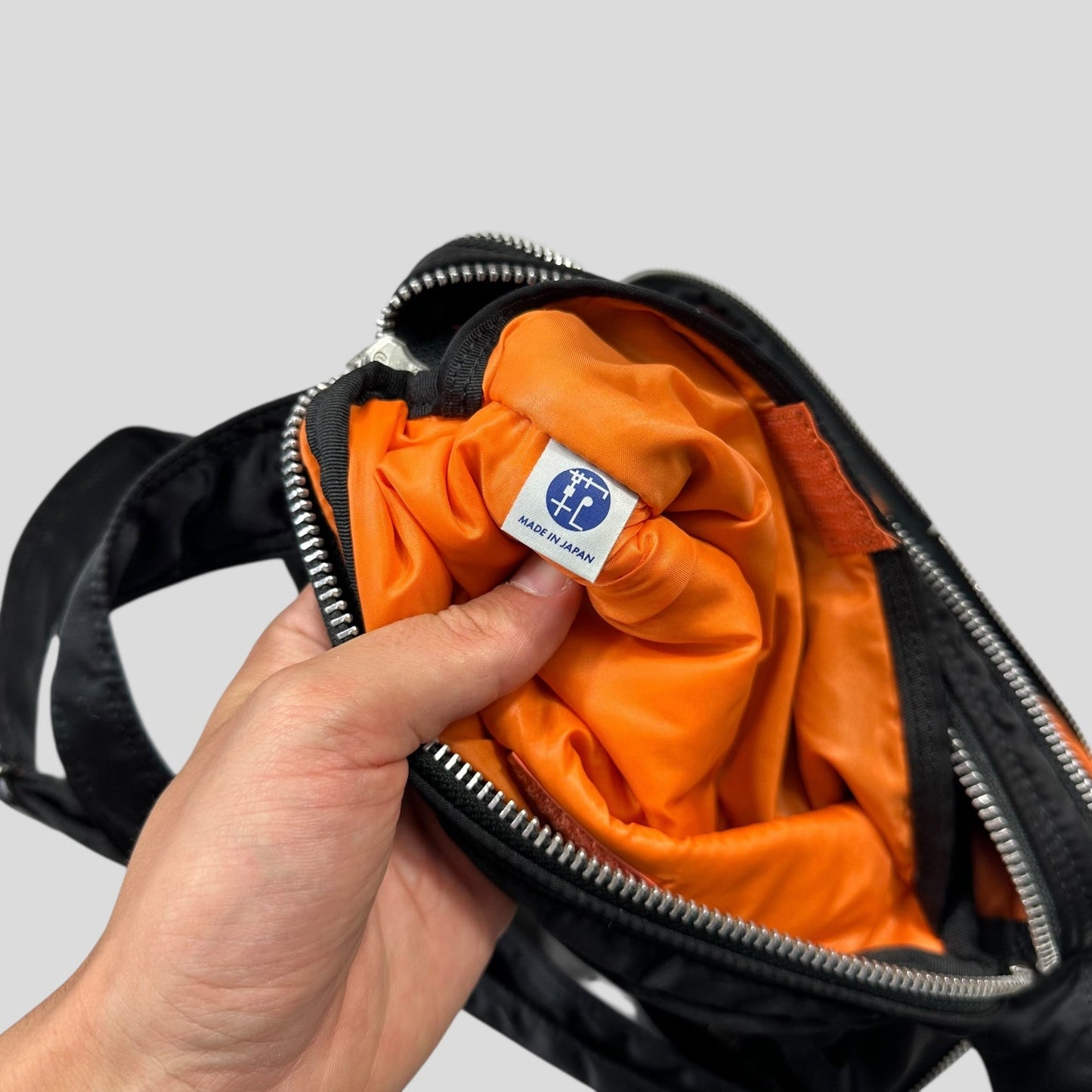 Porter 00’s Black Nylon Tanker Multipocket Crossbody Bag