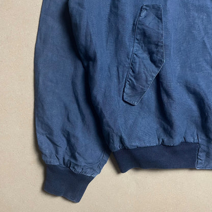 S/S 1992 C.P. COMPANY Ideas From Massimo Osti Royal Blue Rubber Flax Bomber Jacket