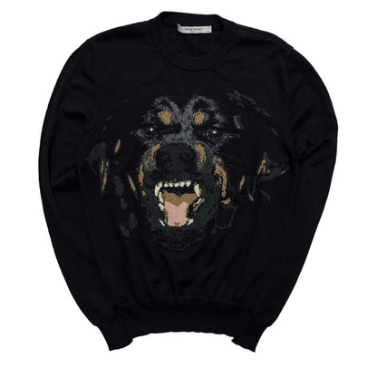 Givency Rottweiler Black Knit Jumper