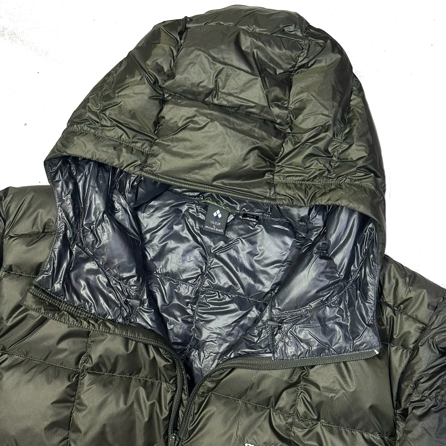 Montbell Superior Down Parka Puffer Jacket In Dark Green ( US/EUR L )