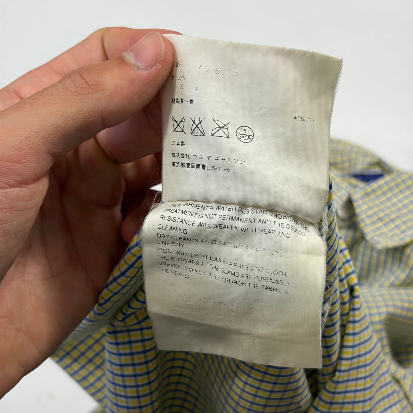 Junya Watanabe by CDG 2005 Micro-check Cargo Pocket Shirt - M/L | O/S, Multicoloured