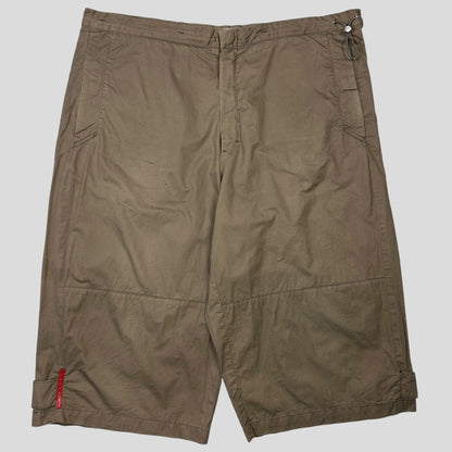 Prada Sport 00’s Technical Cotton Long Shorts - L/XL