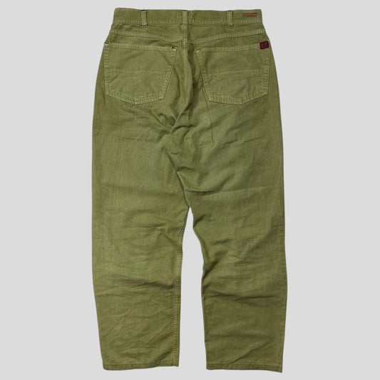CP Company SS 1992 Ideas By Massimo Osti Green Logo Trousers - 31