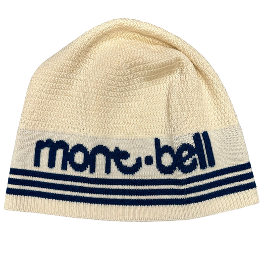 Montbell Spellout Beanie In White (S/M) | O/S, White
