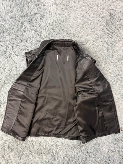 Saint Laurent SS13 Hedi Slimane L17 Leather Biker Gilet - M | O/S, Black