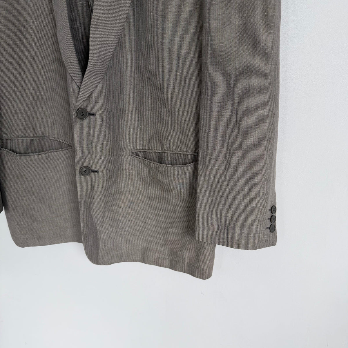 1980s emporio armani lined blazer | O/S, Taupe