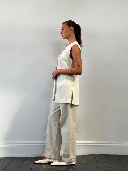 Vintage High Waisted Pleated Trousers - W28