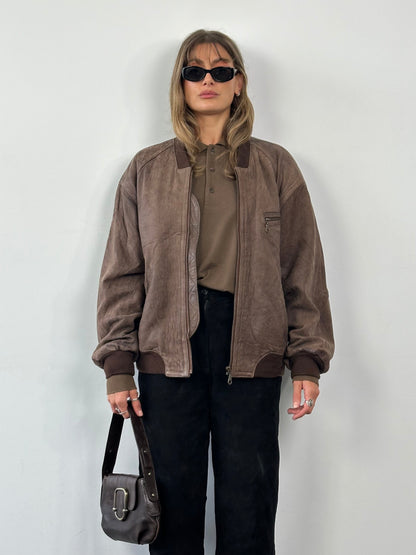 Emporio Armani Hardware Monogram Leather Shoulder Bag