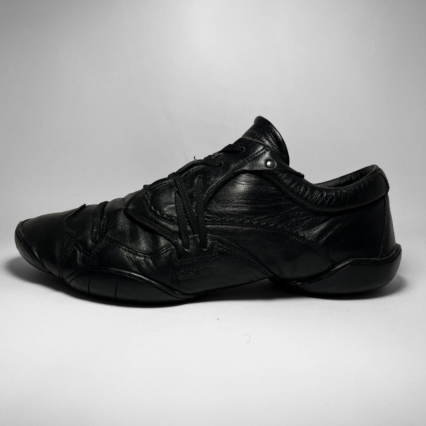 Marithé + François Girbaud Laced Leather Ballet Shoes (2000s)