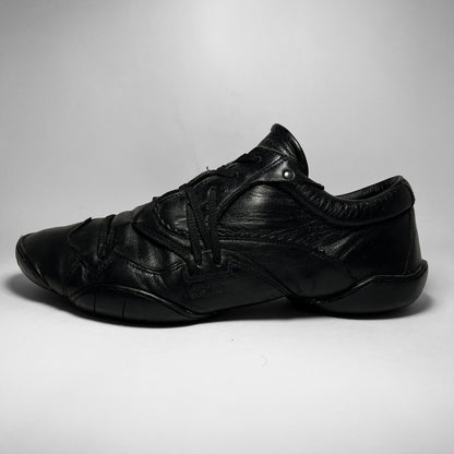 Marithé + François Girbaud Laced Leather Ballet Shoes (2000s)