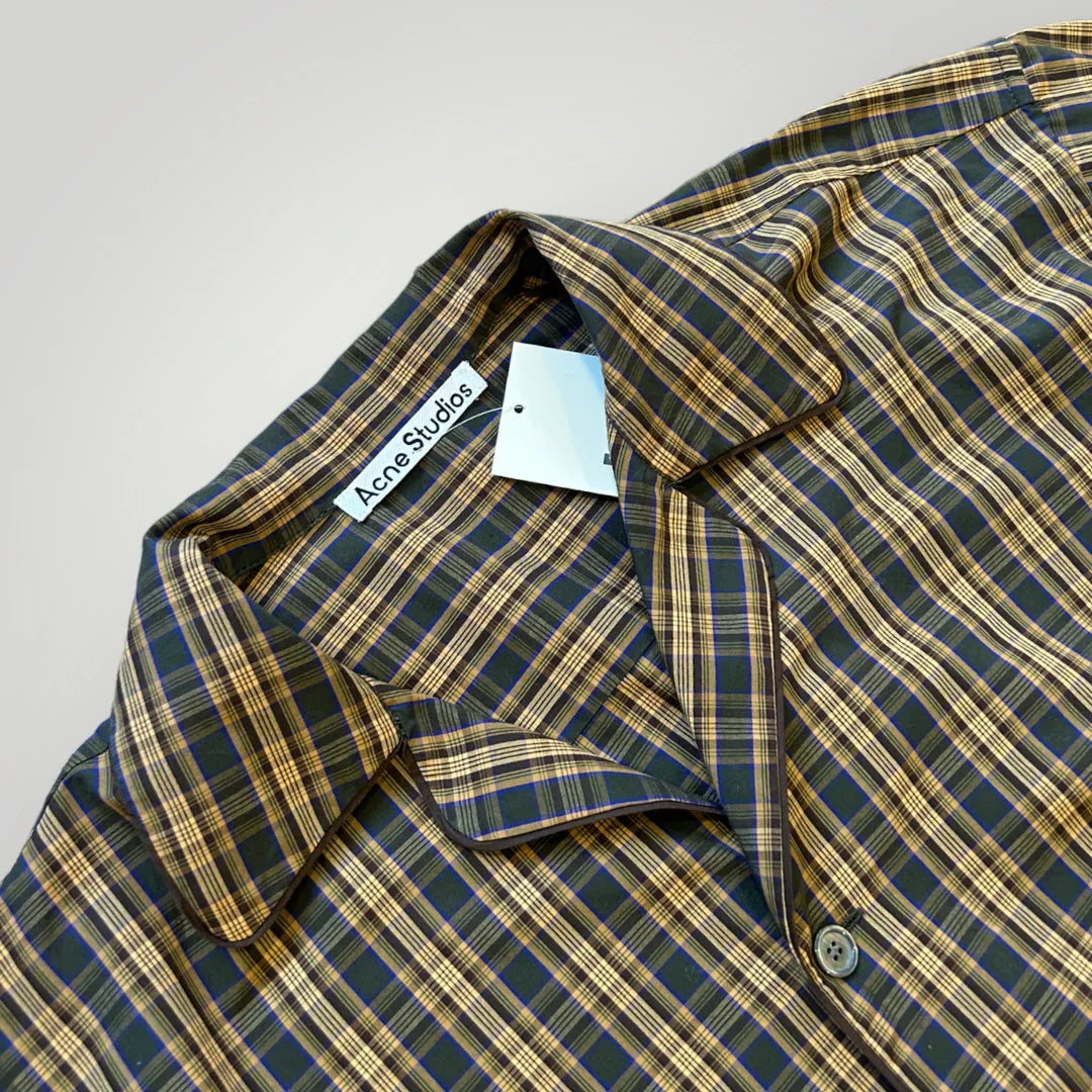 Acne Studios Checked Cuban Collar Shirt XL