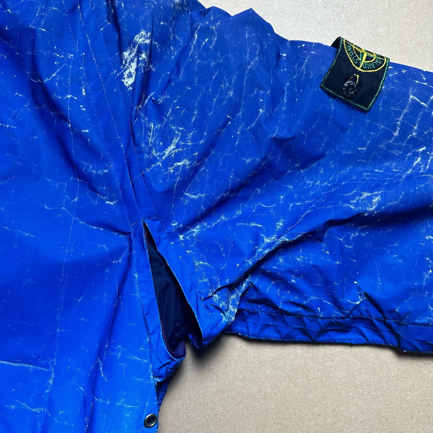 A/W1992 Balaclava Azure Blue Reflective Parka