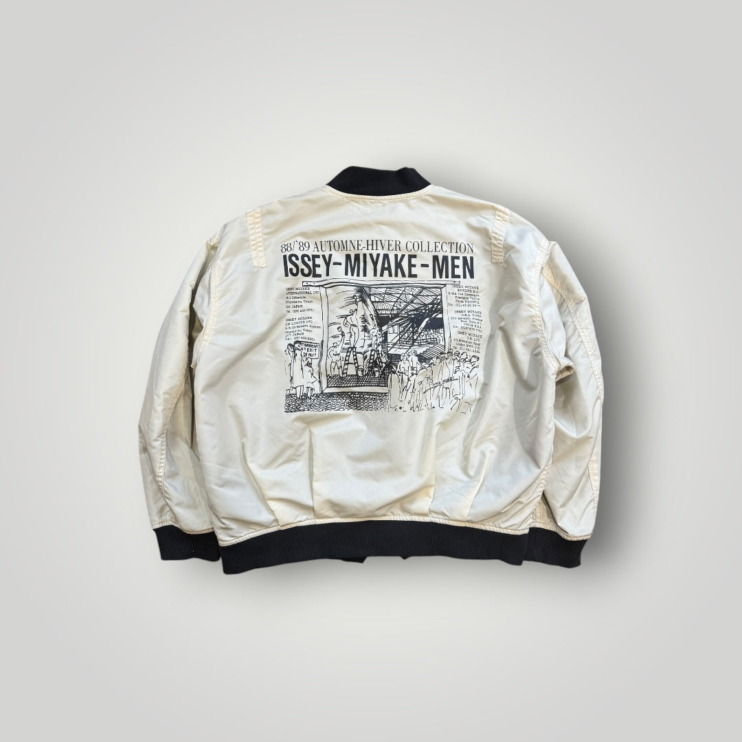 Issey Miyake AW 88/89 Staff Issued Runway Reversible Bomber Jacket L