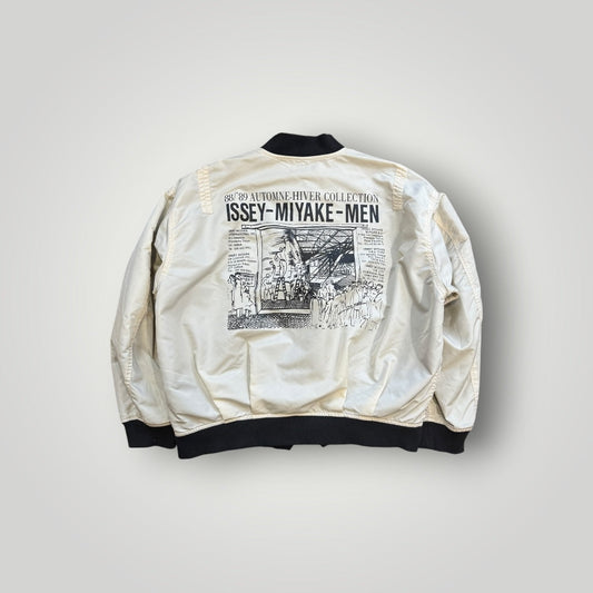 Issey Miyake AW 88/89 Staff Issued Runway Reversible Bomber Jacket L