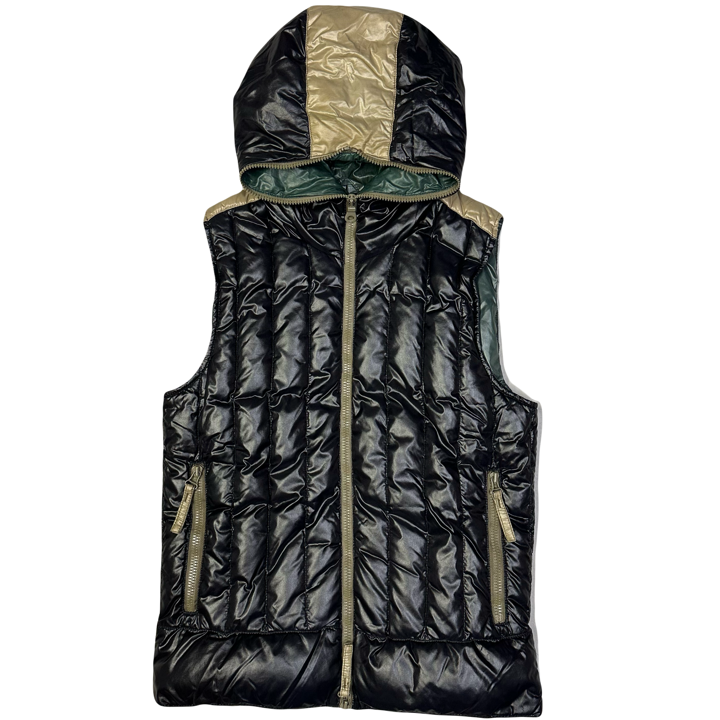 Duvetica Hooded Puffer Gilet In Black (S) | Small, Black