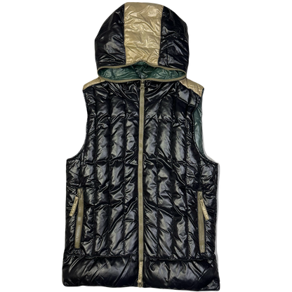 Duvetica Hooded Puffer Gilet In Black (S) | Small, Black