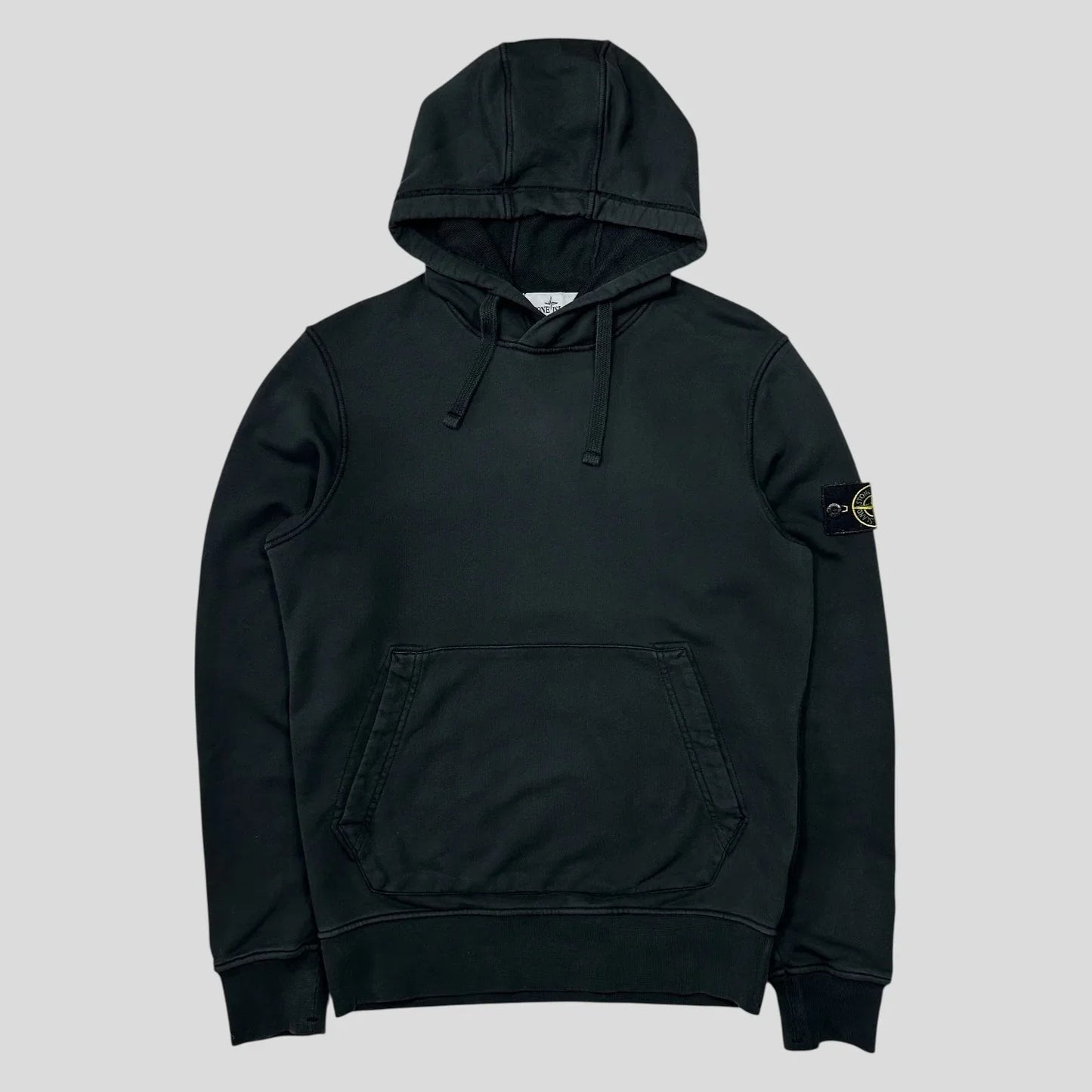 Stone Island AW20 Black Pullover Hoodie - S/M