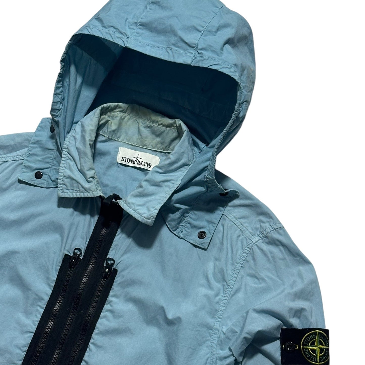 Stone Island Zip Up Canvas Overshirt Jacket