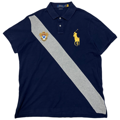 Ralph Lauren Polo In Navy & Grey ( XL )