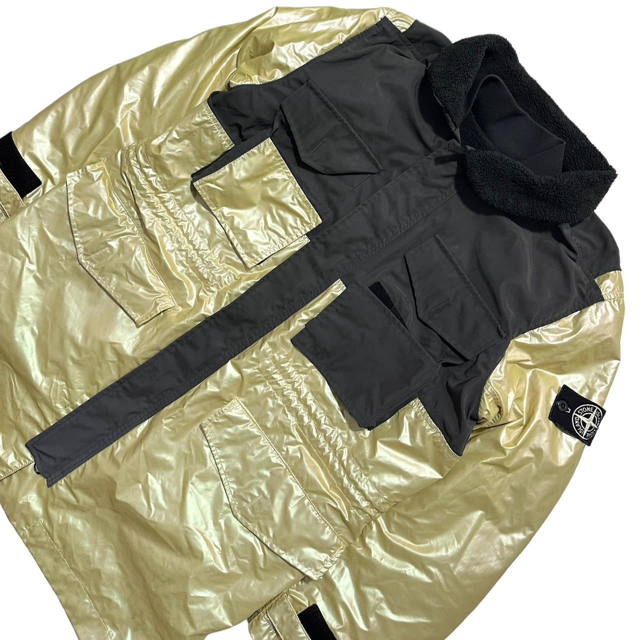 Stone Island Iridescent Coating Tela with Reflex Mat & Reversible Inner Lining