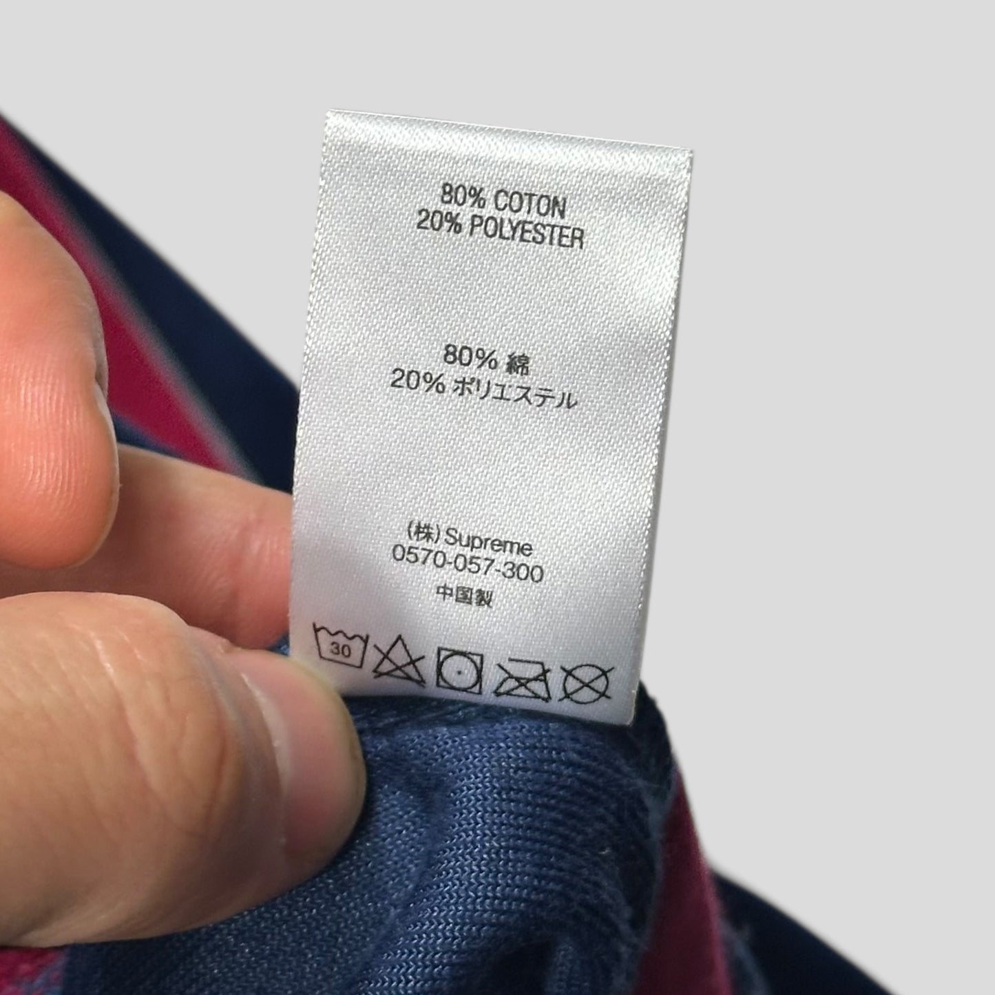 Supreme FW18 Velour Blue and Pink Piped Tracksuit Set - M/L