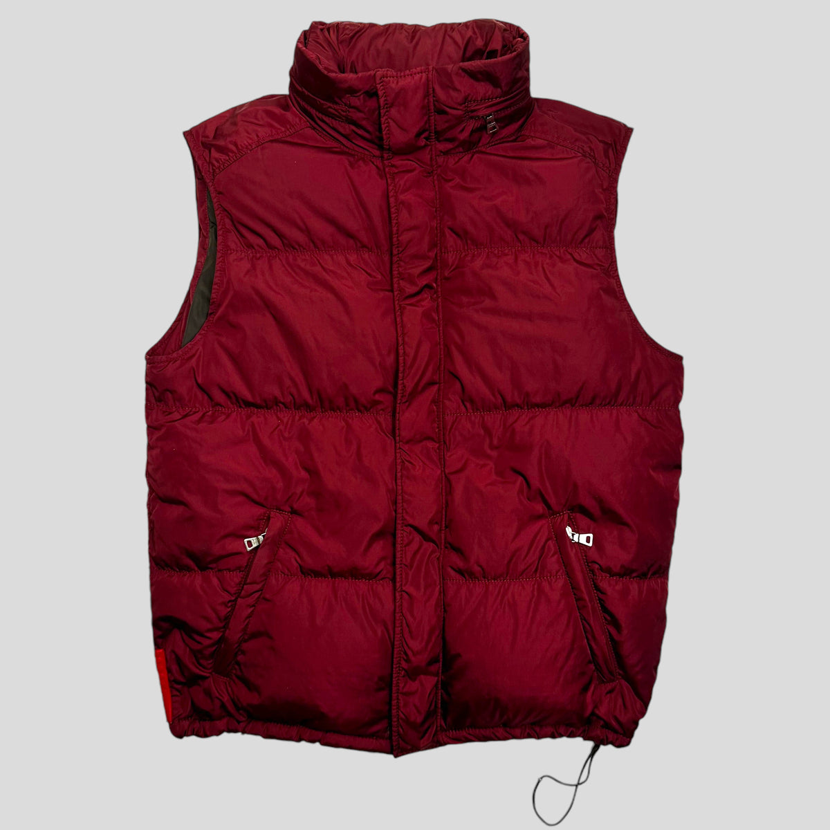 Prada Sport AW00 Nylon Down Technical Gilet Puffer - IT48 (M/L) | Medium, Red