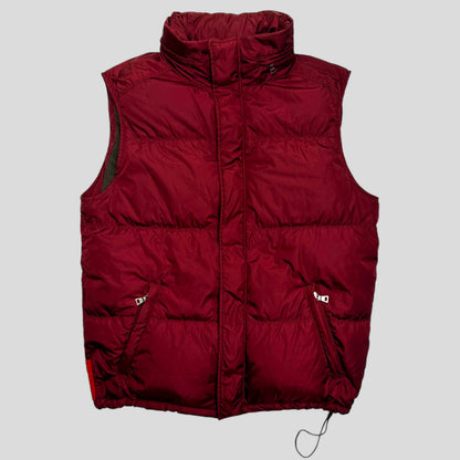 Prada Sport AW00 Nylon Down Technical Gilet Puffer - IT48 (M/L) | Medium, Red