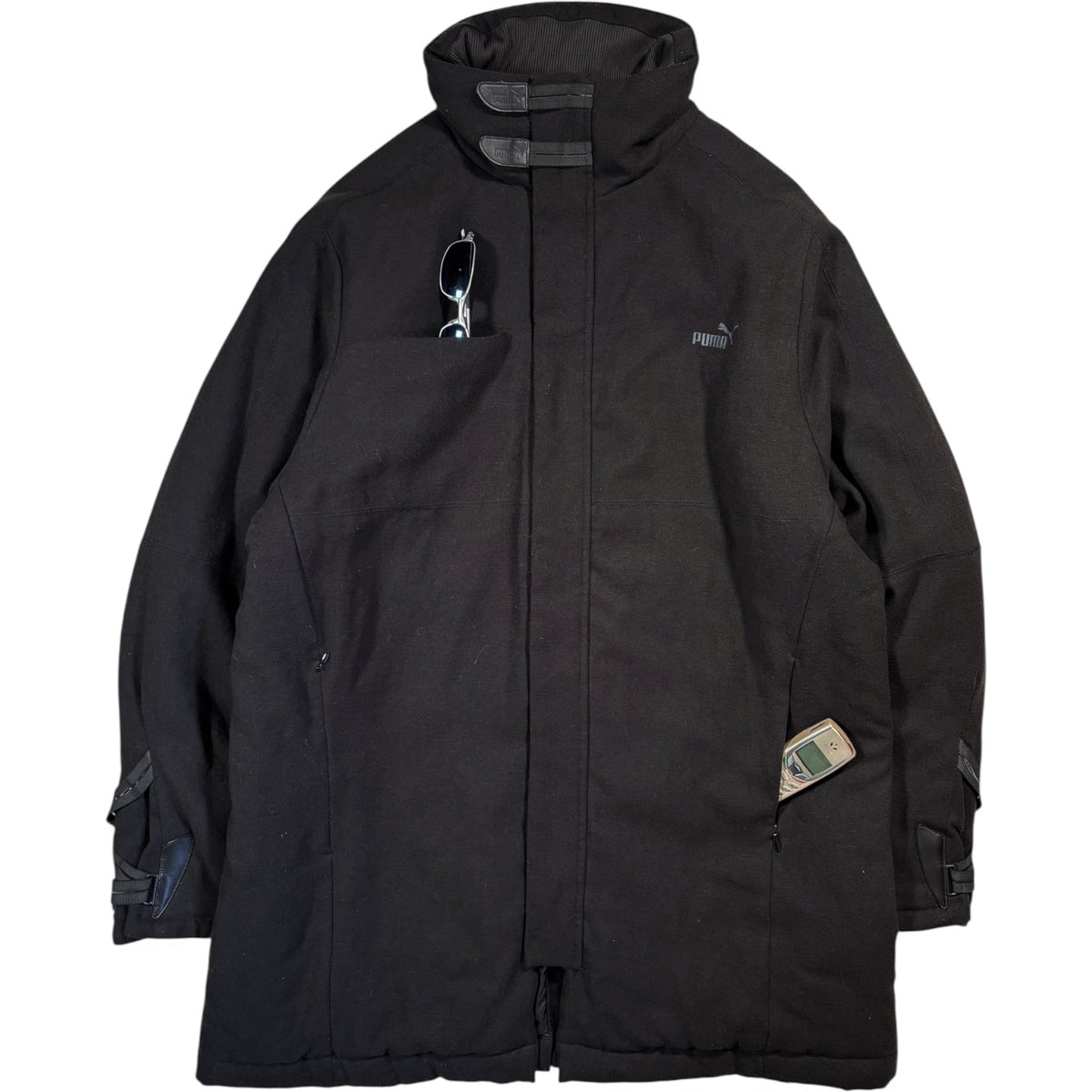 Puma Mostro 2004 Wool Parka Jacket M | Medium, Black
