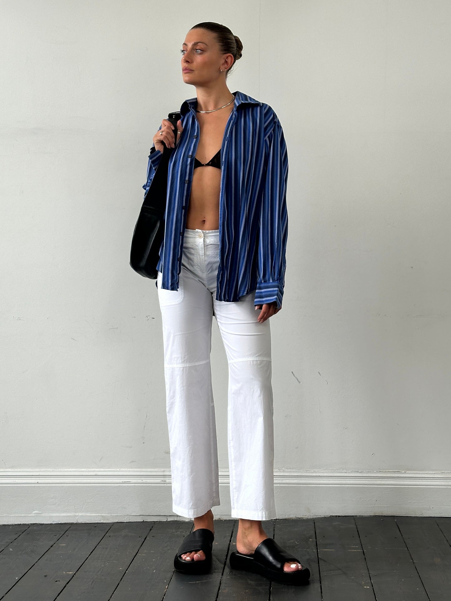 Max Mara Weekend Cotton Cargo Low Waist Trousers - W28